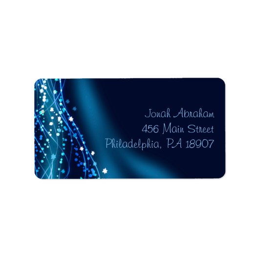 Soaring Dove Bat Bar Mitzvah Retouradreslabel Etiket (Voorkant)