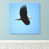 Soaring Eagle Canvas Afdruk (Insitu (Houten vloer))