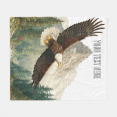 Soaring Eagle Fleece Deken (Voorkant (Horizontaal))