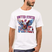 Soaring Eagle Patriottisch T-shirt (Voorkant)