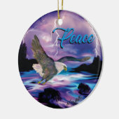 Soaring Eagle Spreiding Peace Keramisch Ornament (Links)