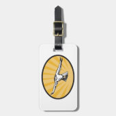 Soaring Falcon Bold Bird of Prey Bagagelabel (Voorkant verticaal)