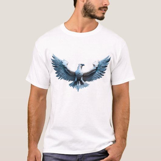 Soaring Freedom Eagle - Majestic Flight T-shirt (Voorkant)