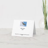 Soaring Hawk Note-Kaart Kaart (Achterkant)