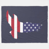 Soaring Patriot Fleece Deken (Voorkant (Horizontaal))