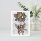 Soaring Pig Briefkaart (Staand voorkant)