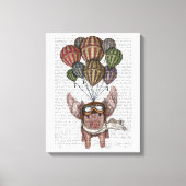 Soaring Pig Canvas Afdruk (Voorkant)