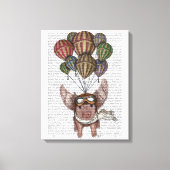 Soaring Pig Canvas Afdruk (Voorkant)