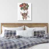 Soaring Pig Canvas Afdruk (Insitu (Slaapkamer))