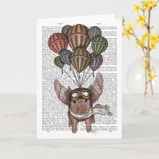 Soaring Pig Kaart (Gele Bloem)