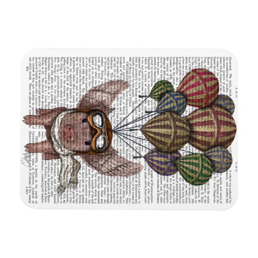 Soaring Pig Magneet (Horizontaal)