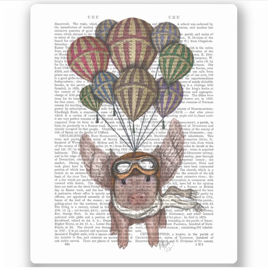 Soaring Pig Sticker (Voorkant)