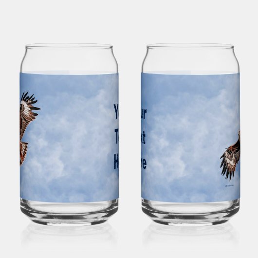 Soaring Red Kite Blikvorm Glas (Links)