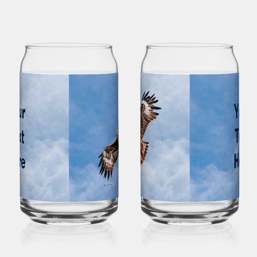 Soaring Red Kite Blikvorm Glas (Rechts)