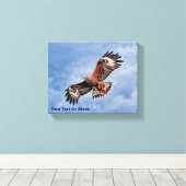 Soaring Red Kite Canvas Afdruk (Insitu (Houten vloer))