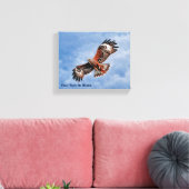 Soaring Red Kite Canvas Afdruk (Insitu (Woonkamer))
