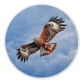 Soaring Red Kite Keramische Knop (Voorkant)