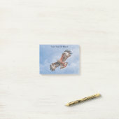 Soaring Red Kite Post-it® Notes (Op bureau)