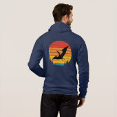 Soaring Sunset with a Pterodactyl Hoodie (Achterkant volledig)