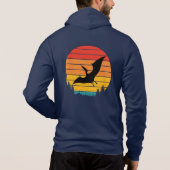 Soaring Sunset with a Pterodactyl Hoodie (Achterkant)