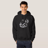 Soaring Wave Cat - Asian-Inspired Soccer Edition Hoodie (Voorkant volledig)