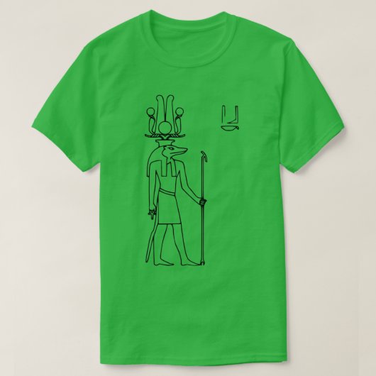 Sobek Ancient Egyptian God Hieroglyph T-shirt (Design voorkant)