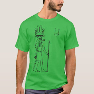 Sobek Ancient Egyptian God Hieroglyph T-shirt