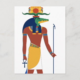 Sobek Crocodile God Briefkaart
