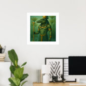 Sobek Crocodile God Poster | Oude mythe kunst (Thuiskantoor)