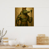 Sobek Poster - Egyptische krokodil God Art (Keuken)