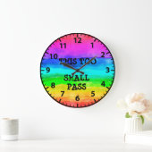Sober 12 Step Sobriety Recovery Rainbow Clock Grote Klok (Huis)