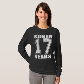 Sober 17 jaar wit op donker t-shirt (Voorkant volledig)