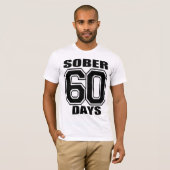 SOBER 60 DAGEN ZWART T-SHIRT (Voorkant volledig)