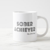 Sober Achiever Black & White-Mok Grote Koffiekop (Rechts)