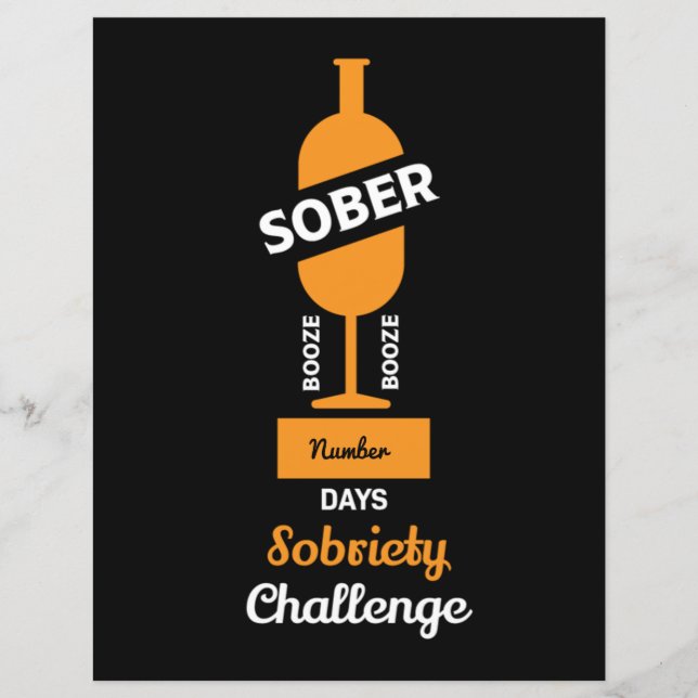 Sober AF Alcoholic Addicate Recovery Acrylic Award (Voorkant)