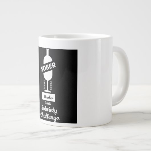 Sober AF Alcoholic Addication Recovery Grote Koffiekop (Voorkant rechts)