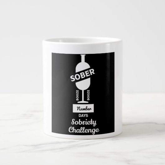 Sober AF Alcoholic Addication Recovery Grote Koffiekop (Voorkant)