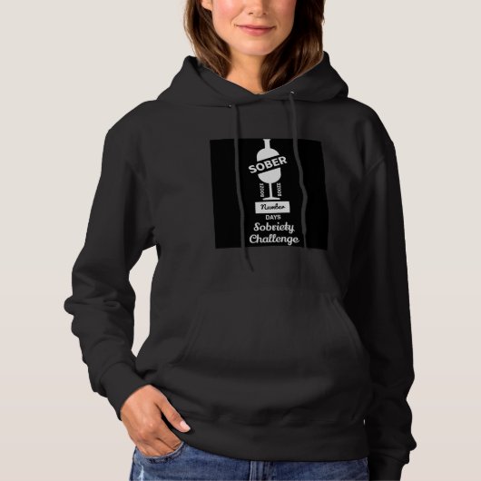 Sober AF Alcoholic Addication Recovery Hoodie (Voorkant)
