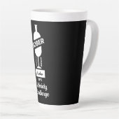 Sober AF Alcoholic Addication Recovery Latte Mok (Rechterhoek)