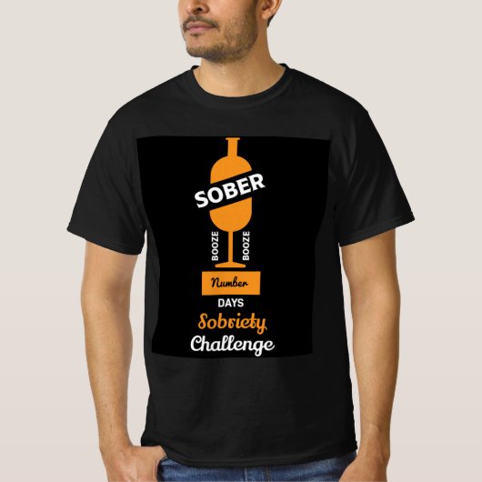 Sober AF Alcoholic Addication Recovery T-shirt (Voorkant)