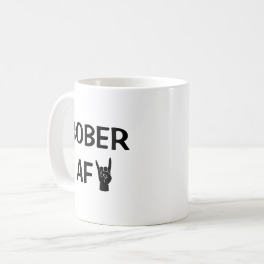 Sober AF Koffiemok (Voorkant links)