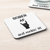 Sober AF Onderzetters set of 6, Addication Recover (Linkerzijde)