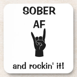 Sober AF Onderzetters set of 6, Addication Recover