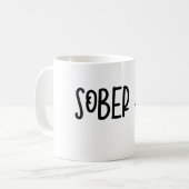 Sober AF Sobriety Funny Coffee Mok (Voorkant links)