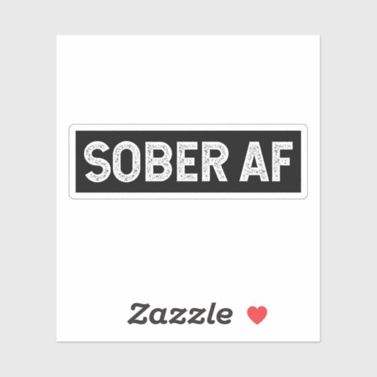 Sober AF Sticker (Vel)