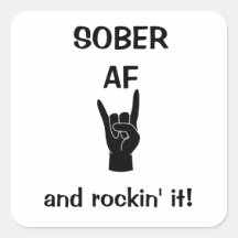 Sober AF-stickers, medicijnherstel