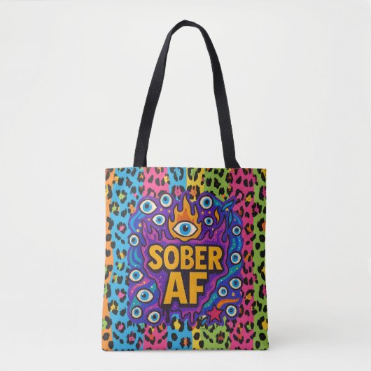 Sober AF -  Tote Bag (Voorkant)