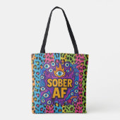 Sober AF -  Tote Bag (Achterkant)
