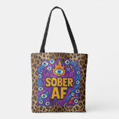 Sober AF -  Tote Bag (Achterkant)