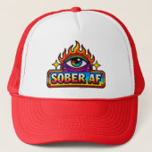 Sober AF - Trucker Hat Pet (Voorkant)